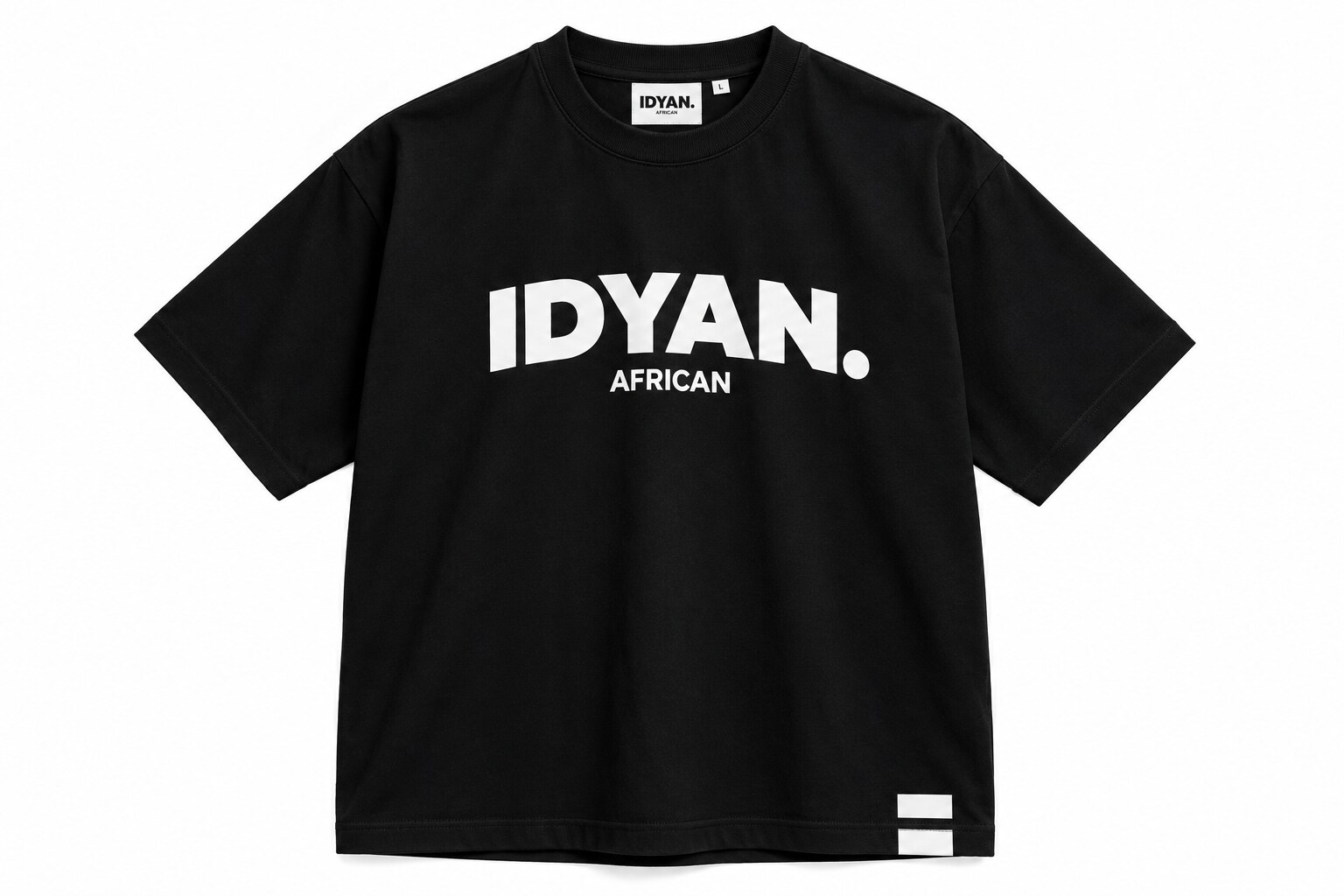 Black IDYAN. African OG Retro Tee