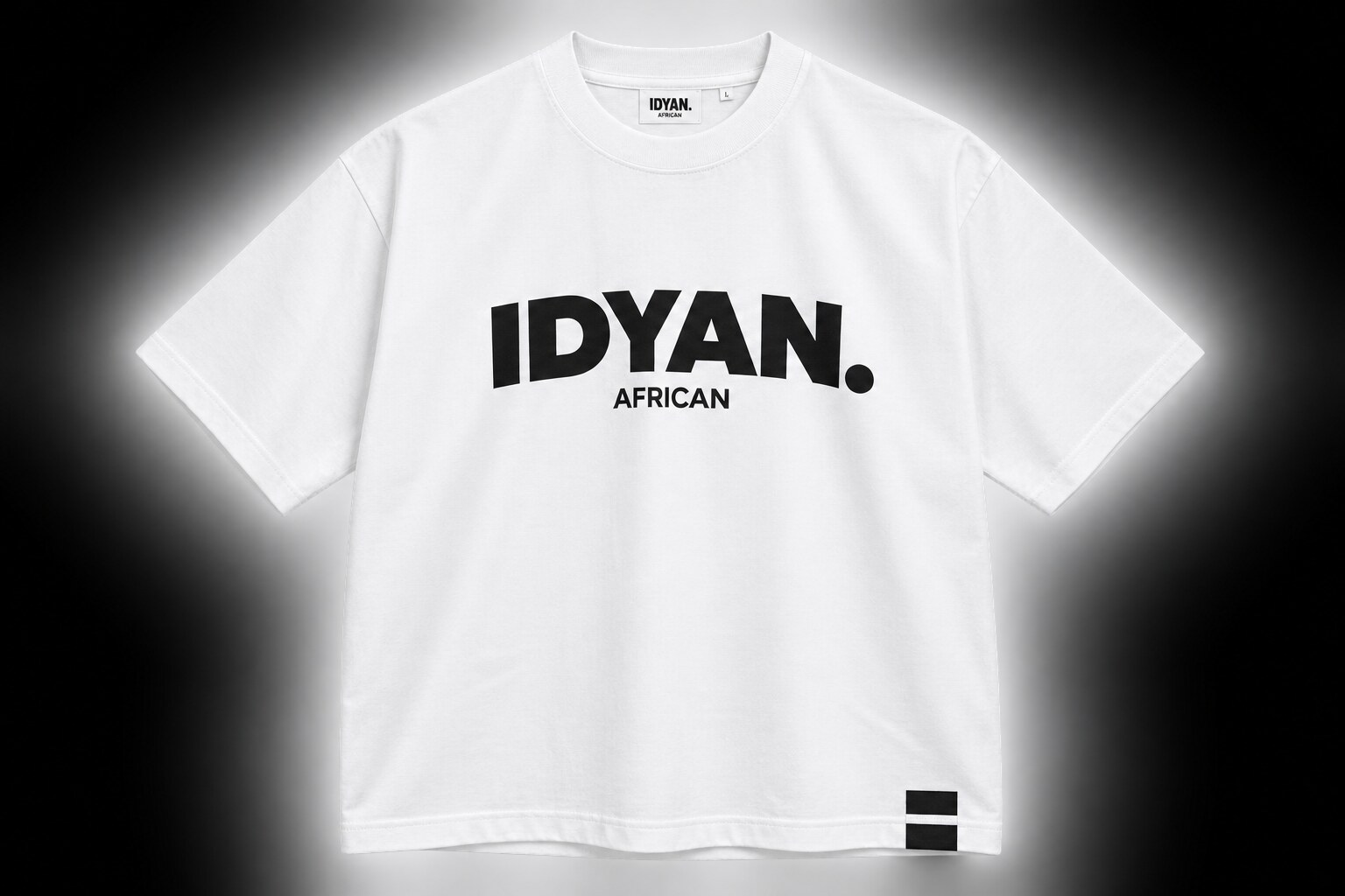 White IDYAN. African OG Retro Tee